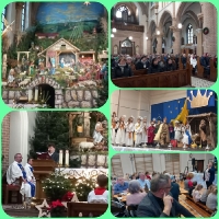 Coroczne spotkanie przy szopce bożonarodzeniowej._4
